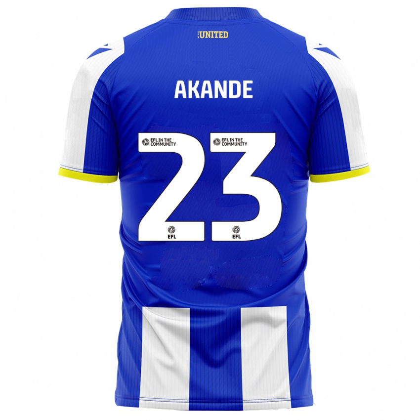 נשים Adrian Akande #23 כחול לבן ג'רזי ביתית 2025/26 חולצה קצרה