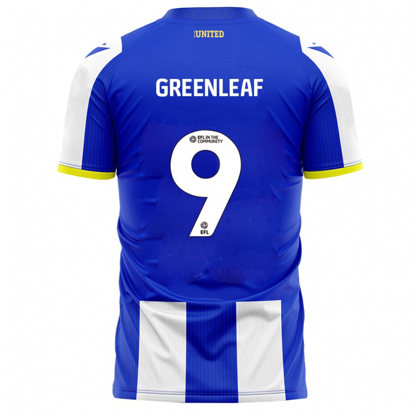 נשים Ruby Greenleaf #9 כחול לבן ג'רזי ביתית 2025/26 חולצה קצרה