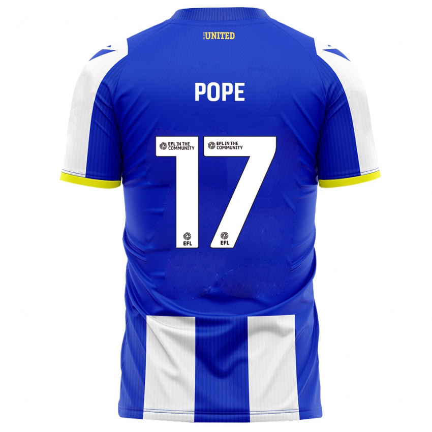 נשים Leah Pope #17 כחול לבן ג'רזי ביתית 2025/26 חולצה קצרה