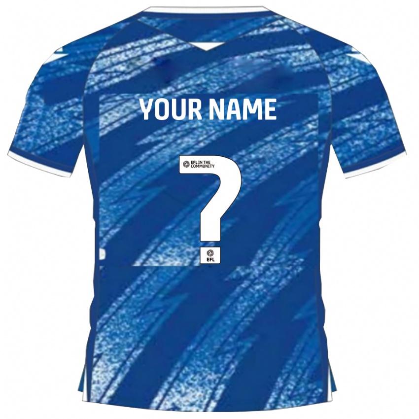 נשים השם שלך #0 כחול לבן ג'רזי ביתית 2025/26 חולצה קצרה