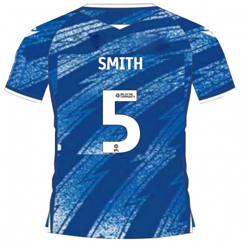 נשים Andy Smith #5 כחול לבן ג'רזי ביתית 2025/26 חולצה קצרה