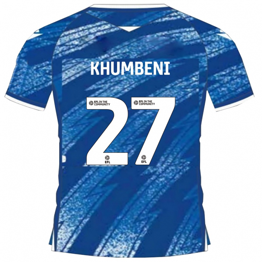 נשים Nelson Khumbeni #27 כחול לבן ג'רזי ביתית 2025/26 חולצה קצרה