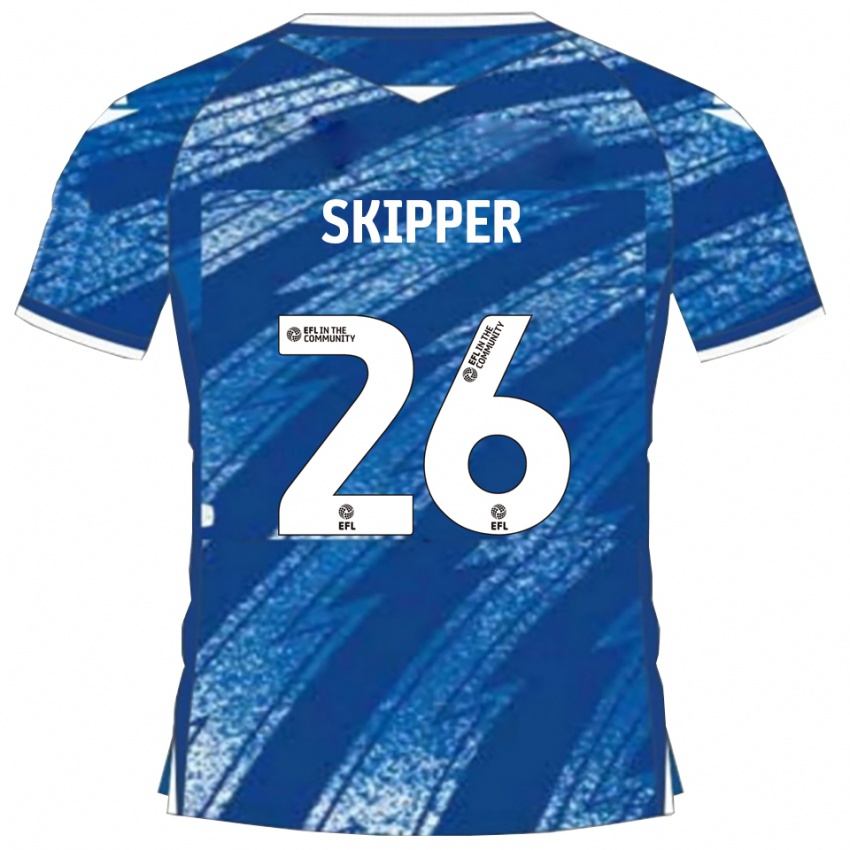 נשים סטנלי סקיפר #26 כחול לבן ג'רזי ביתית 2025/26 חולצה קצרה