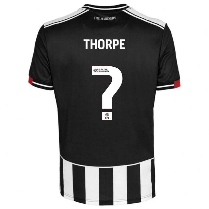 נשים Chloe Thorpe #0 שחור לבן אדום ג'רזי ביתית 2025/26 חולצה קצרה