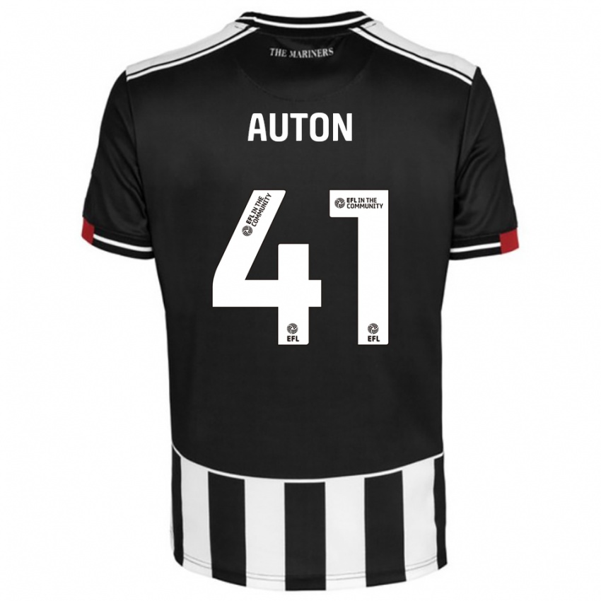 נשים Sebastian Auton #41 שחור לבן אדום ג'רזי ביתית 2025/26 חולצה קצרה