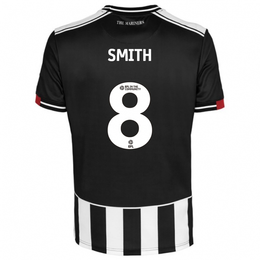 נשים Elliot Smith #8 שחור לבן אדום ג'רזי ביתית 2025/26 חולצה קצרה