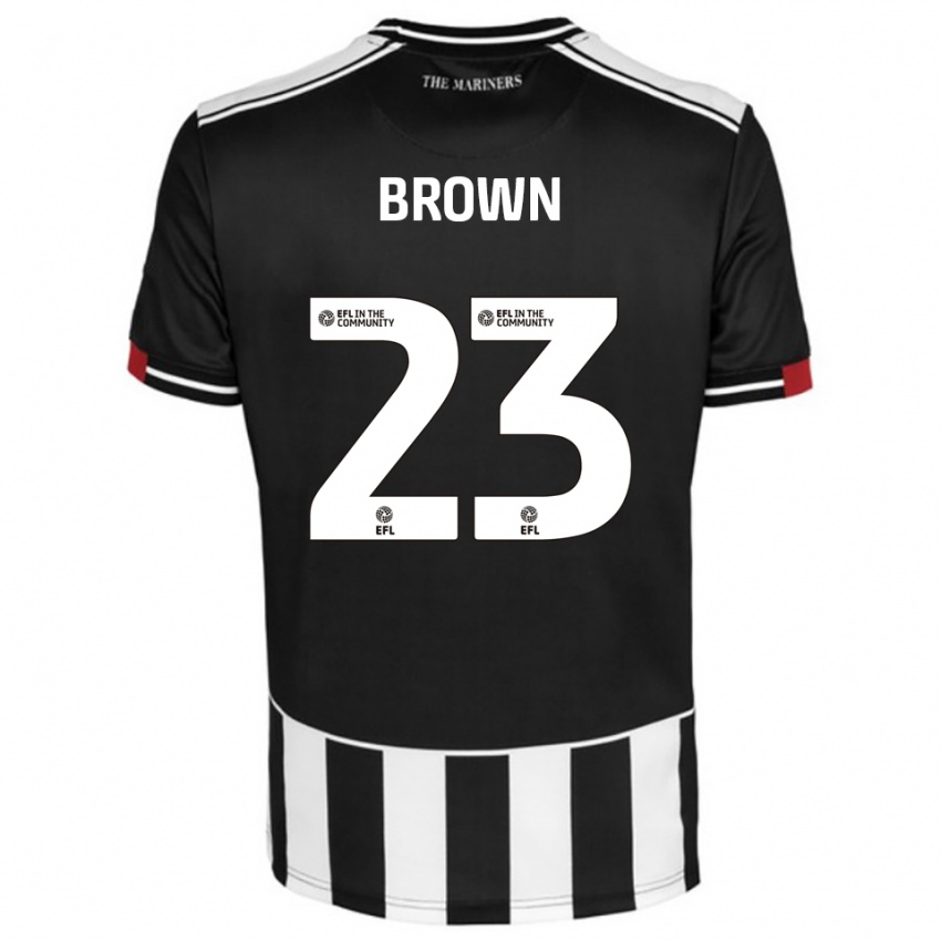 נשים Henry Brown #23 שחור לבן אדום ג'רזי ביתית 2025/26 חולצה קצרה