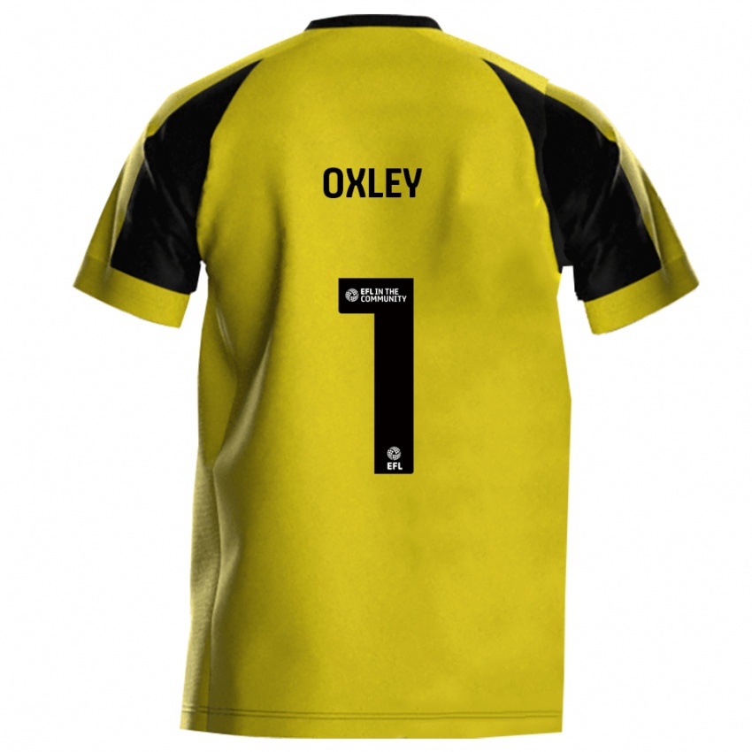 נשים מארק אוקסלי #1 צהוב אפור ג'רזי ביתית 2025/26 חולצה קצרה