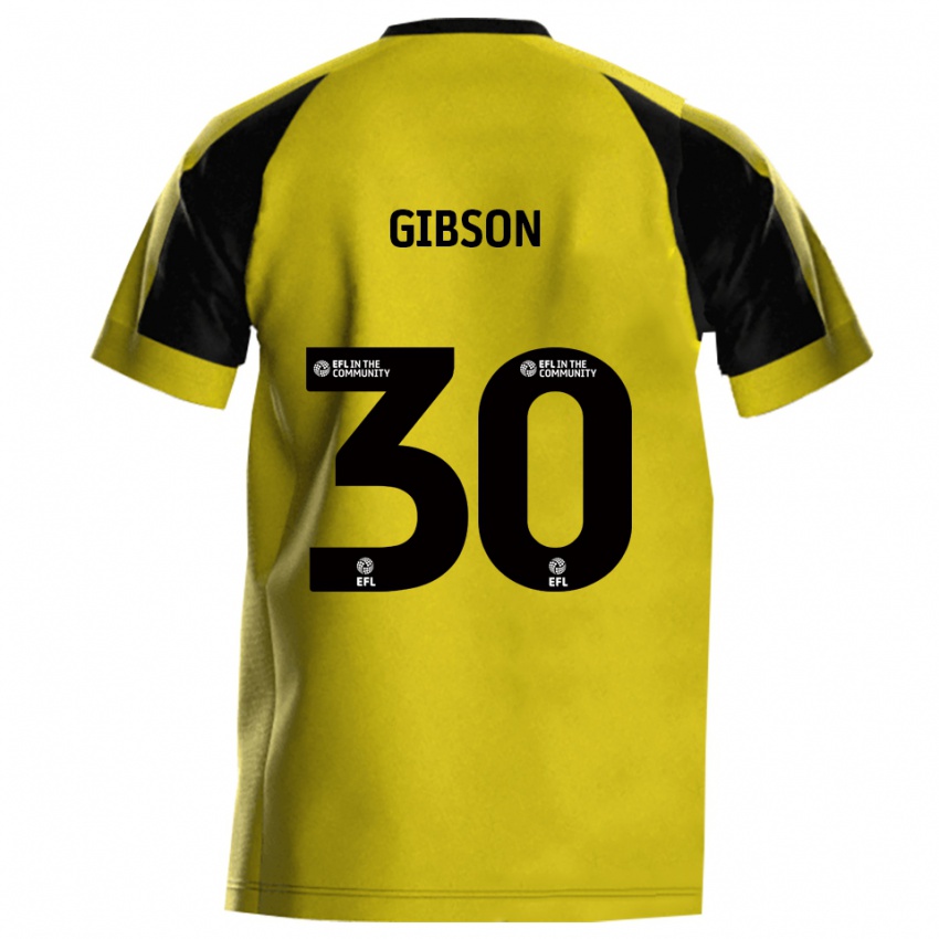 נשים ליאם גיבסון #30 צהוב אפור ג'רזי ביתית 2025/26 חולצה קצרה