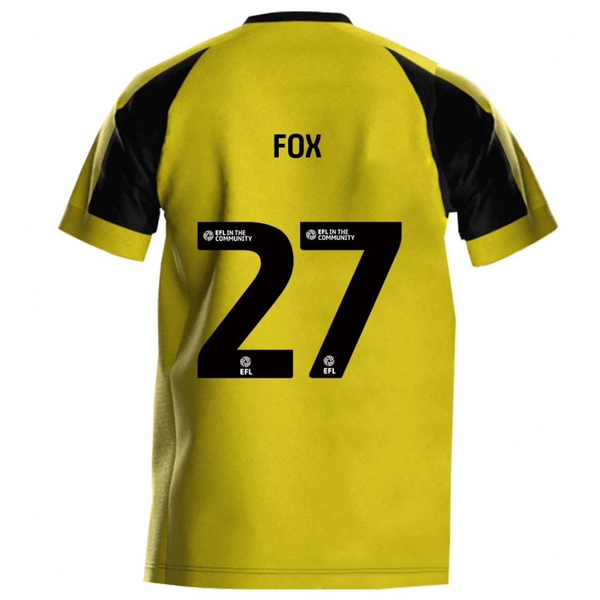 נשים Ben Fox #27 צהוב אפור ג'רזי ביתית 2025/26 חולצה קצרה