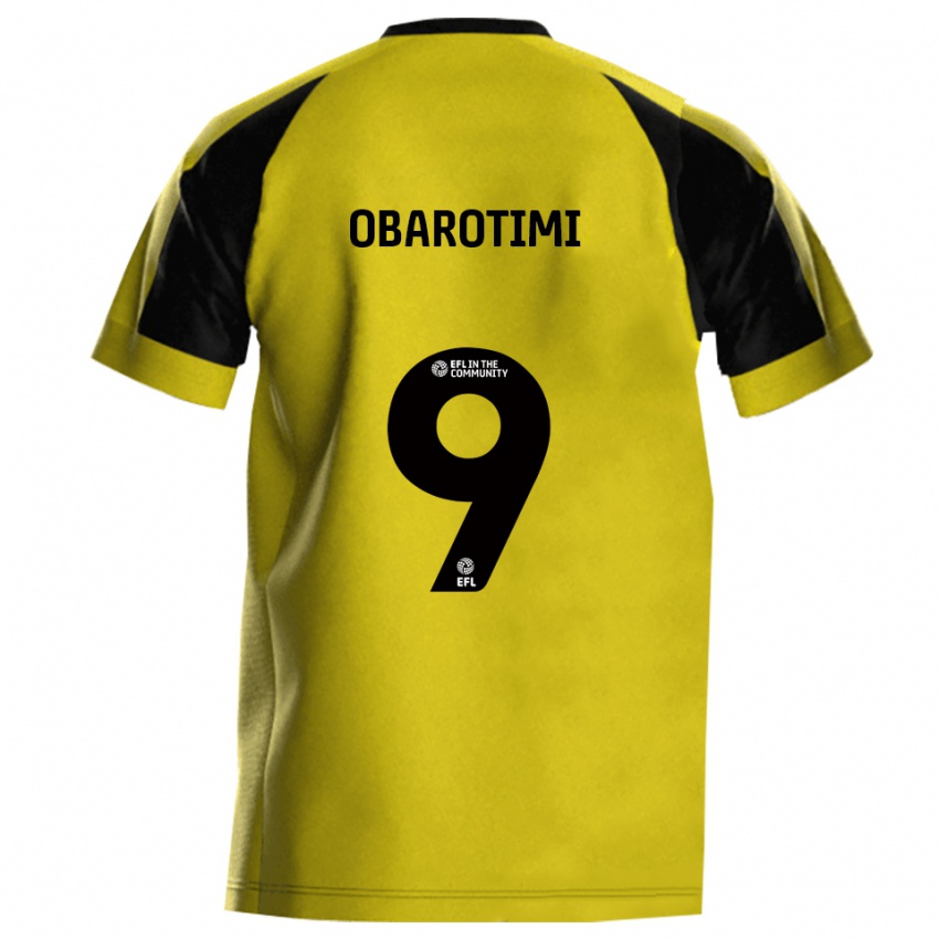 נשים Jayden Obarotimi #9 צהוב אפור ג'רזי ביתית 2025/26 חולצה קצרה