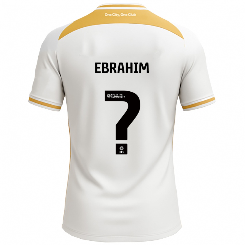 נשים Erin Ebrahim #0 לבן זהב ג'רזי ביתית 2025/26 חולצה קצרה