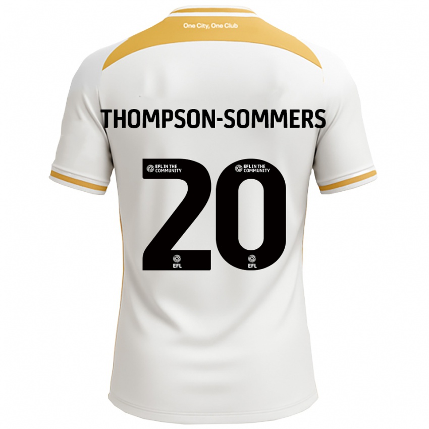 נשים קיין תומפסון-סומרס #20 לבן זהב ג'רזי ביתית 2025/26 חולצה קצרה