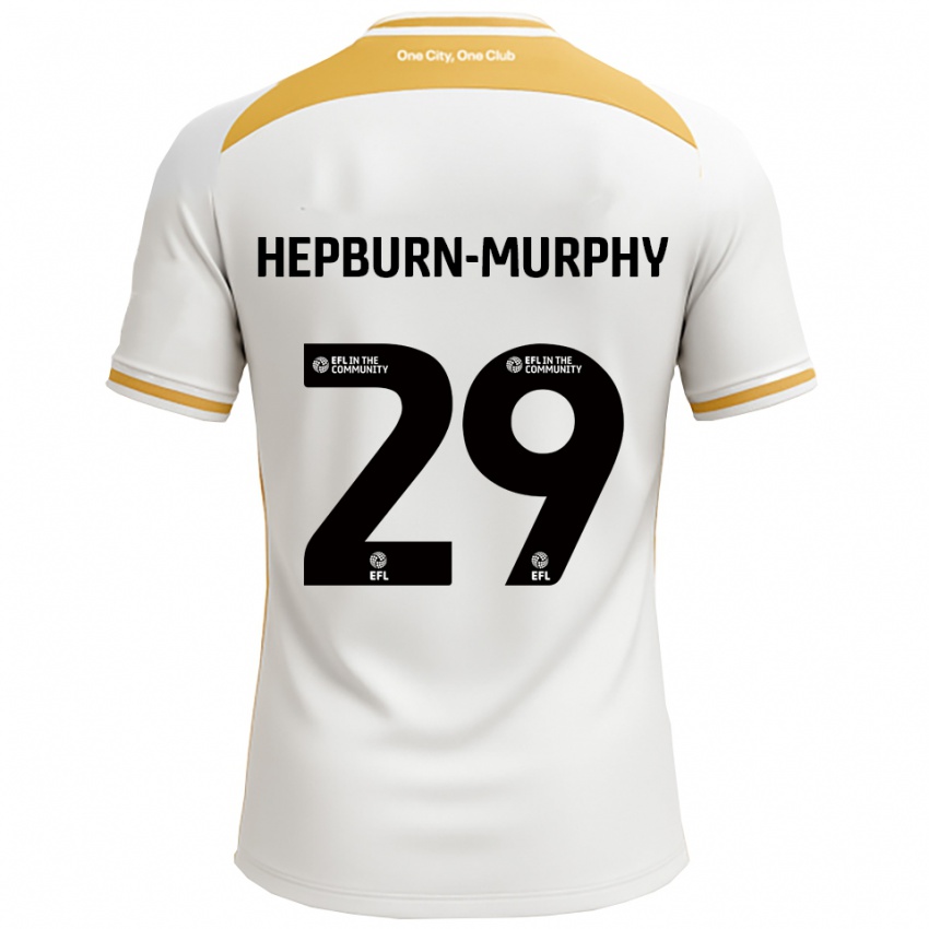 נשים רושיאן הפבורן-מרפי #29 לבן זהב ג'רזי ביתית 2025/26 חולצה קצרה