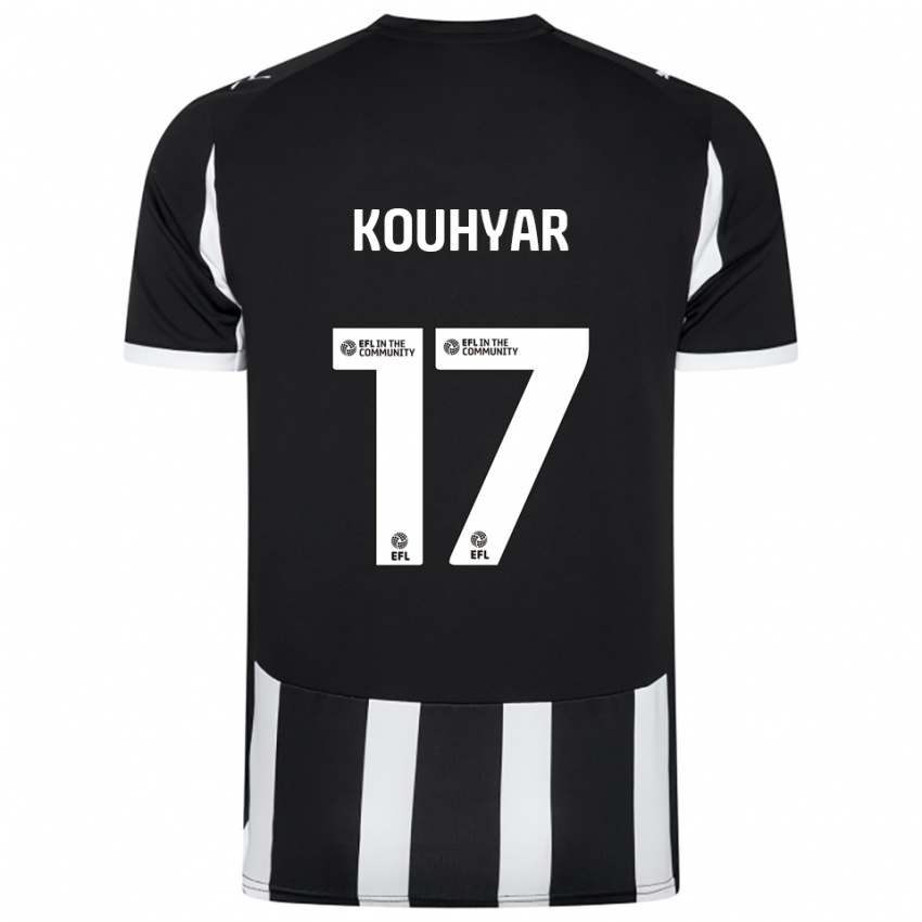 נשים מזיאר קוחיאר #17 שחור לבן ג'רזי ביתית 2025/26 חולצה קצרה