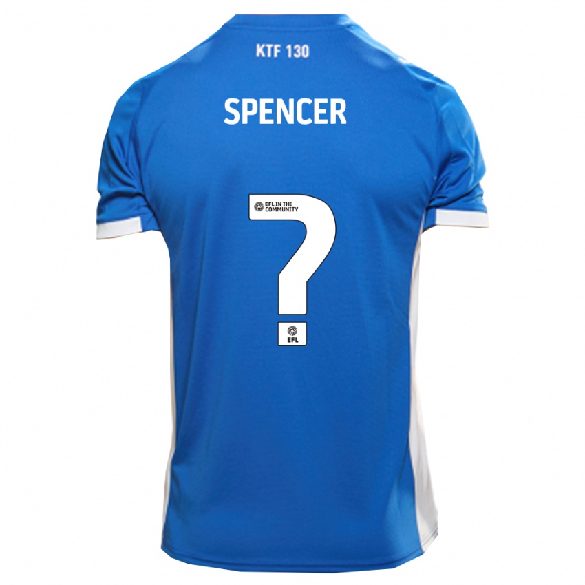 נשים Ryan Spencer #0 כחול לבן ג'רזי ביתית 2025/26 חולצה קצרה