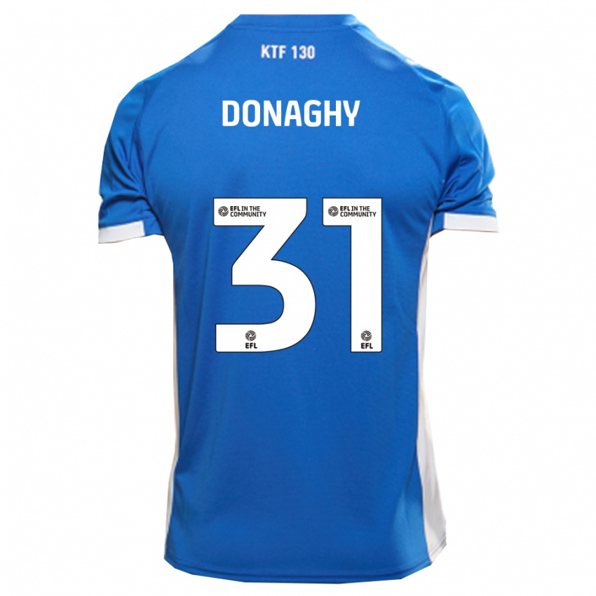 נשים Tom Donaghy #31 כחול לבן ג'רזי ביתית 2025/26 חולצה קצרה