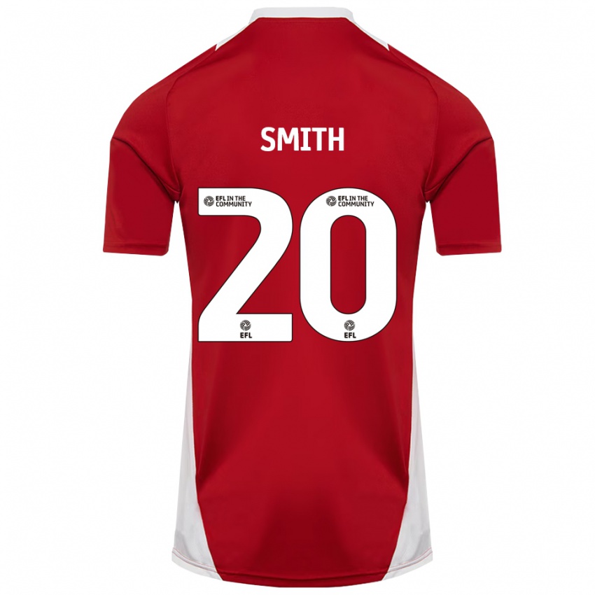 נשים Jessica Smith #20 אדום לבן זהב ג'רזי ביתית 2025/26 חולצה קצרה