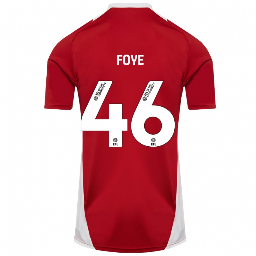 נשים אוון פוי #46 אדום לבן זהב ג'רזי ביתית 2025/26 חולצה קצרה