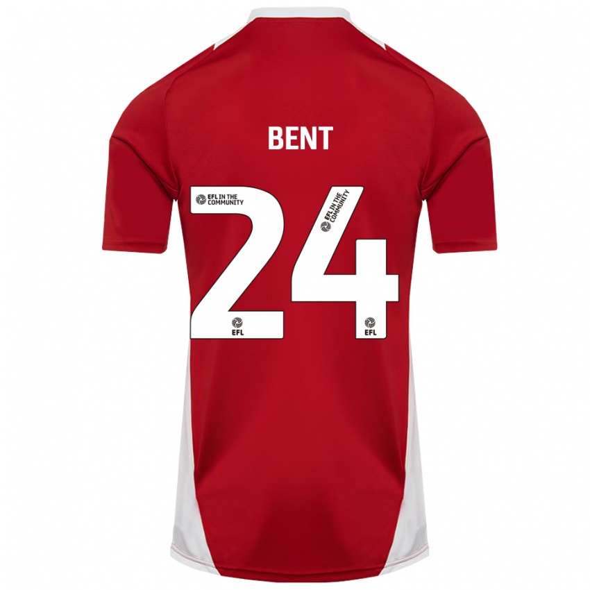 נשים Steph Bent #24 אדום לבן זהב ג'רזי ביתית 2025/26 חולצה קצרה