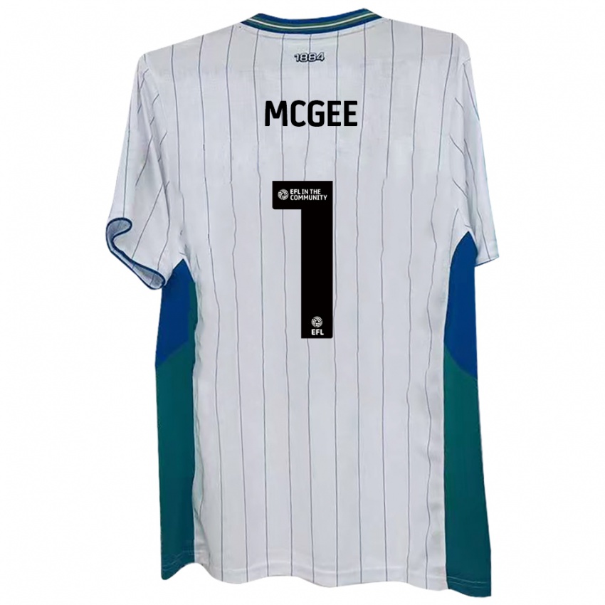 נשים לוק מגי #1 לבן ירוק כחול ג'רזי ביתית 2025/26 חולצה קצרה