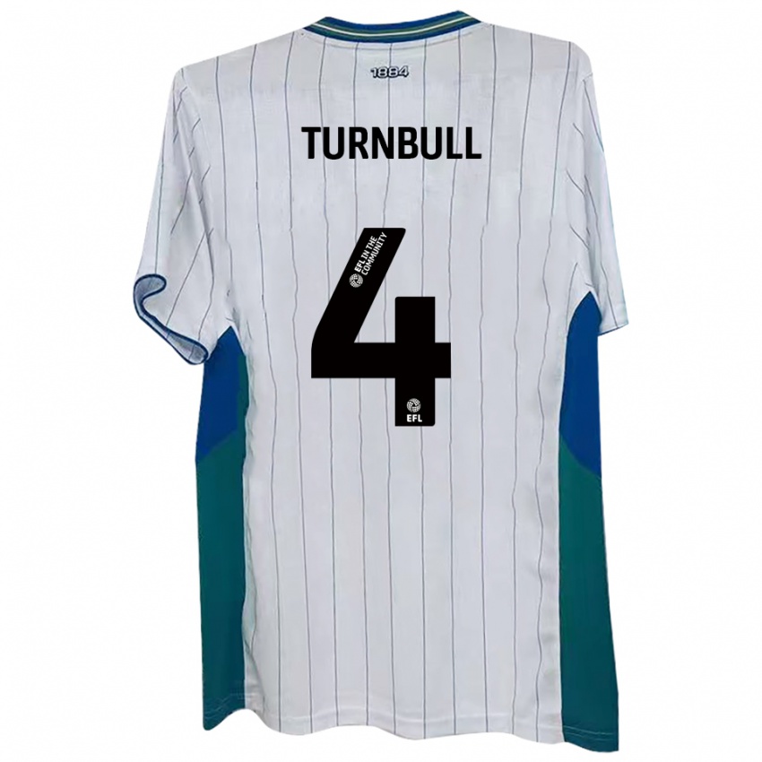 נשים ג'ורדן טרנבול #4 לבן ירוק כחול ג'רזי ביתית 2025/26 חולצה קצרה