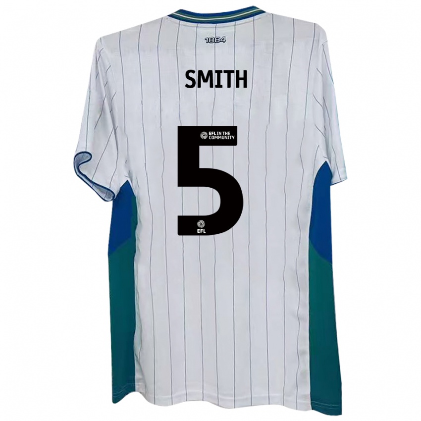 נשים Nathan Smith #5 לבן ירוק כחול ג'רזי ביתית 2025/26 חולצה קצרה