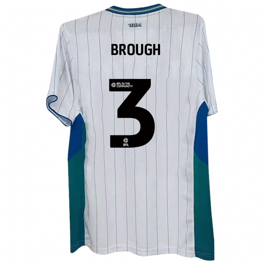 נשים פטריק ברוף #3 לבן ירוק כחול ג'רזי ביתית 2025/26 חולצה קצרה