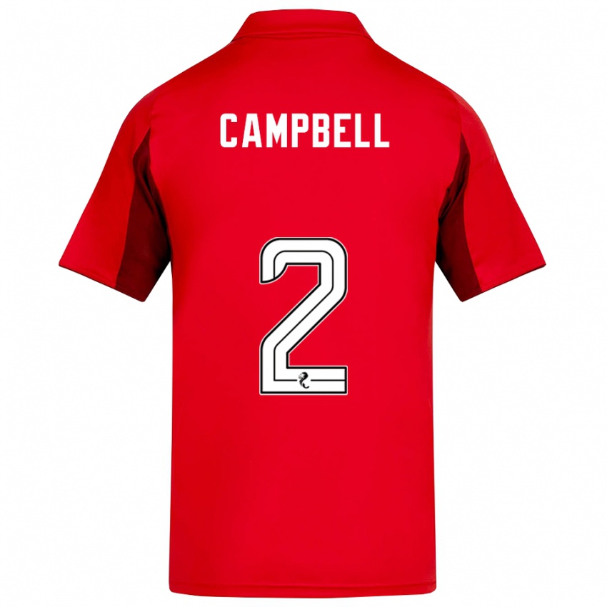 נשים לורן ווארי קמפבל #2 אדום בורדו ג'רזי ביתית 2025/26 חולצה קצרה