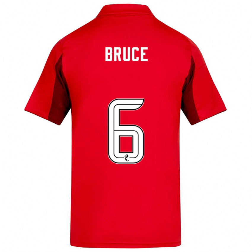 נשים נטשה ברוס #6 אדום בורדו ג'רזי ביתית 2025/26 חולצה קצרה