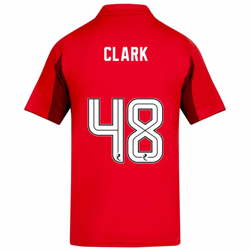 נשים אליס קלארק #48 אדום בורדו ג'רזי ביתית 2025/26 חולצה קצרה