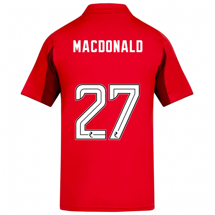 נשים אנגוס מקדונלד #27 אדום בורדו ג'רזי ביתית 2025/26 חולצה קצרה