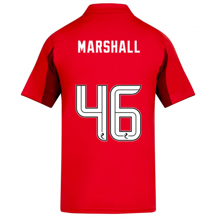 נשים פינדלי מרשל #46 אדום בורדו ג'רזי ביתית 2025/26 חולצה קצרה