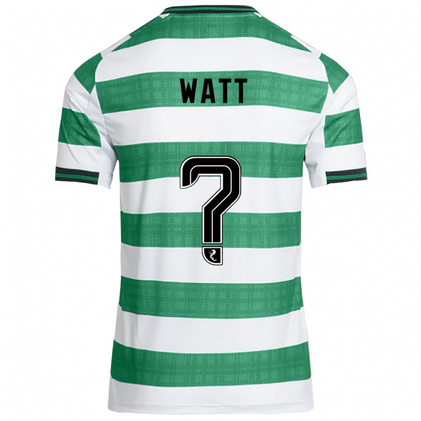 נשים Lennon Watt #0 ירוק לבן ג'רזי ביתית 2025/26 חולצה קצרה