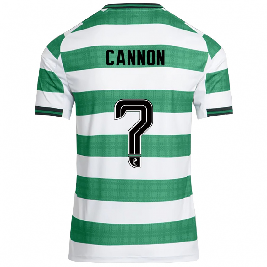 נשים איידן קנון #0 ירוק לבן ג'רזי ביתית 2025/26 חולצה קצרה