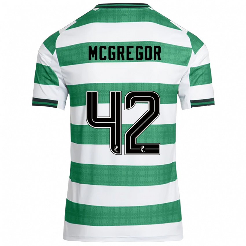 נשים קאלום מקגרגור #42 ירוק לבן ג'רזי ביתית 2025/26 חולצה קצרה