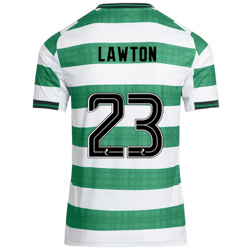 נשים Emma Lawton #23 ירוק לבן ג'רזי ביתית 2025/26 חולצה קצרה