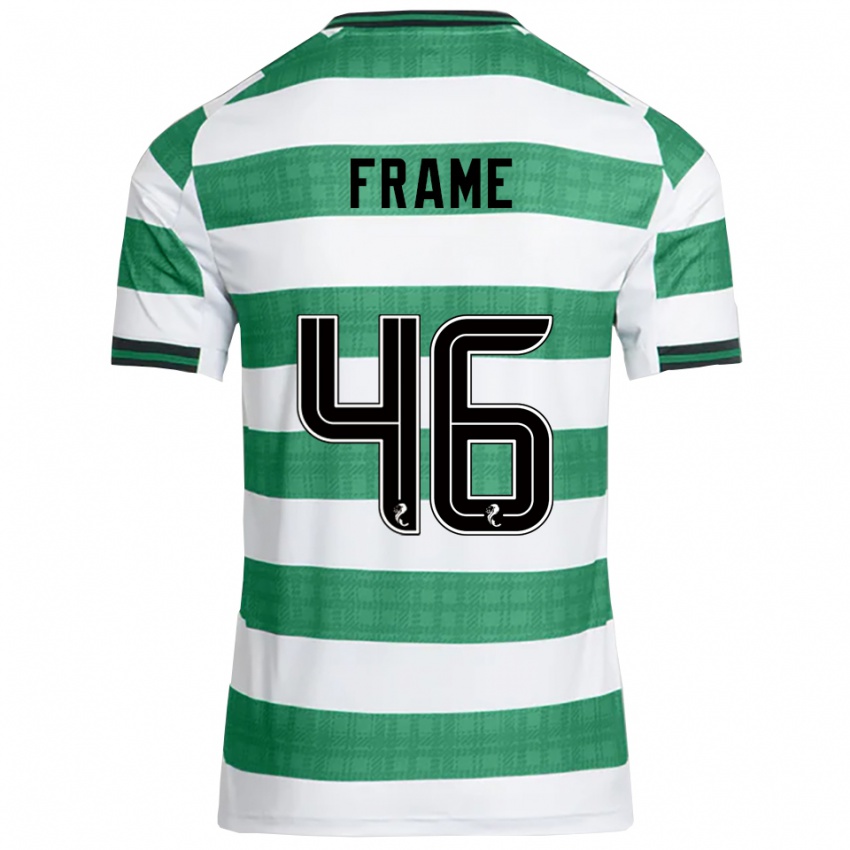 נשים מיטשל פריים #46 ירוק לבן ג'רזי ביתית 2025/26 חולצה קצרה