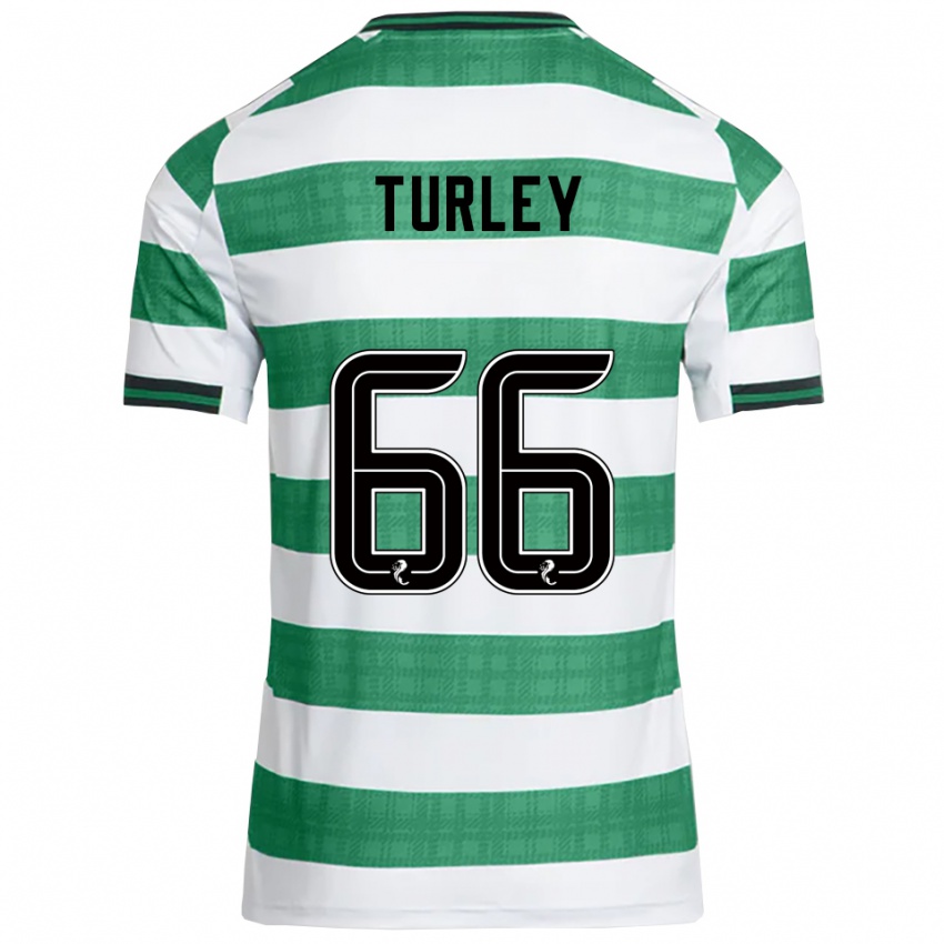 נשים פרנסיס טורלי #66 ירוק לבן ג'רזי ביתית 2025/26 חולצה קצרה
