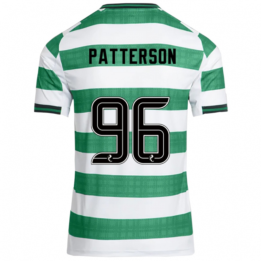 נשים קמרון פטרסון #96 ירוק לבן ג'רזי ביתית 2025/26 חולצה קצרה