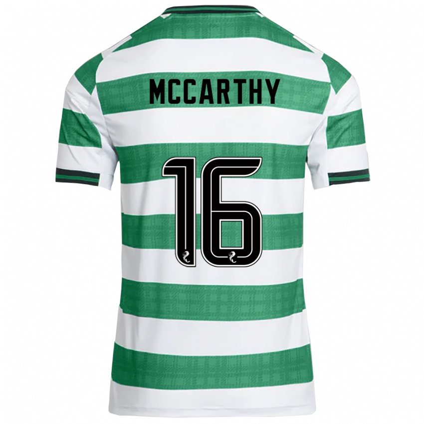 נשים ג'יימס מקארתי #16 ירוק לבן ג'רזי ביתית 2025/26 חולצה קצרה