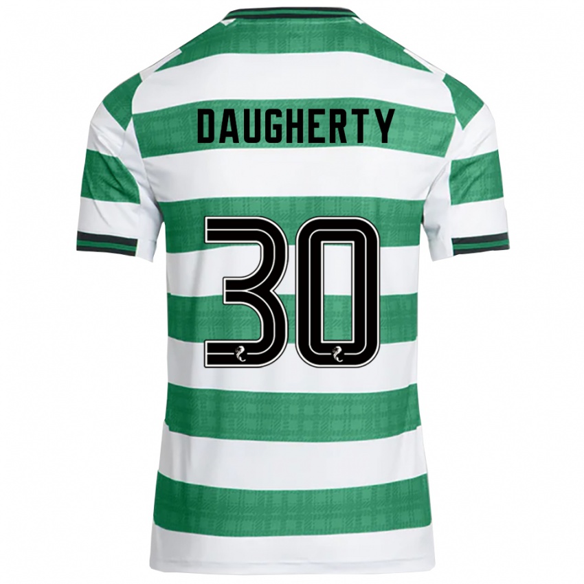 נשים קלסי דוהרטי #30 ירוק לבן ג'רזי ביתית 2025/26 חולצה קצרה