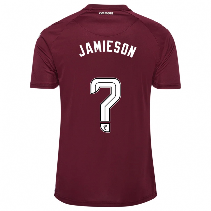 נשים Finlay Jamieson #0 בורדו לבן ג'רזי ביתית 2025/26 חולצה קצרה