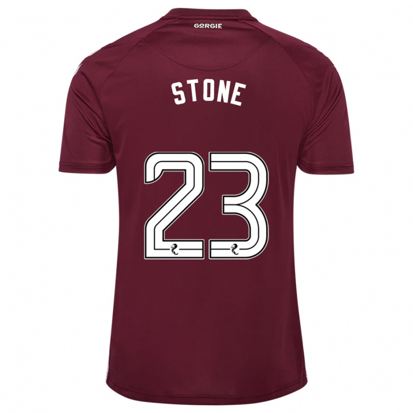 נשים Harry Stone #23 בורדו לבן ג'רזי ביתית 2025/26 חולצה קצרה