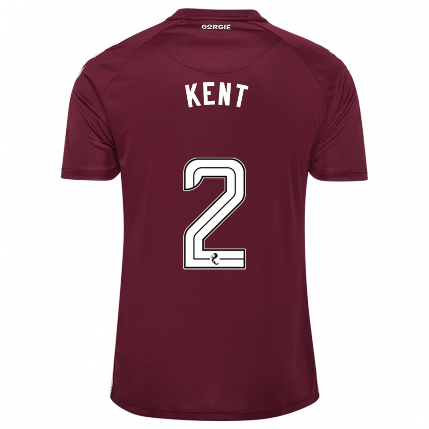 נשים פרנקי קנט #2 בורדו לבן ג'רזי ביתית 2025/26 חולצה קצרה