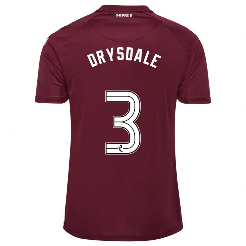 נשים אית׳ן דרייסדייל #3 בורדו לבן ג'רזי ביתית 2025/26 חולצה קצרה