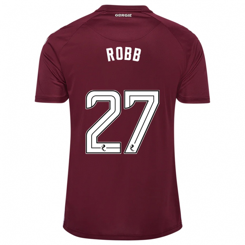 נשים Callen Robb #27 בורדו לבן ג'רזי ביתית 2025/26 חולצה קצרה