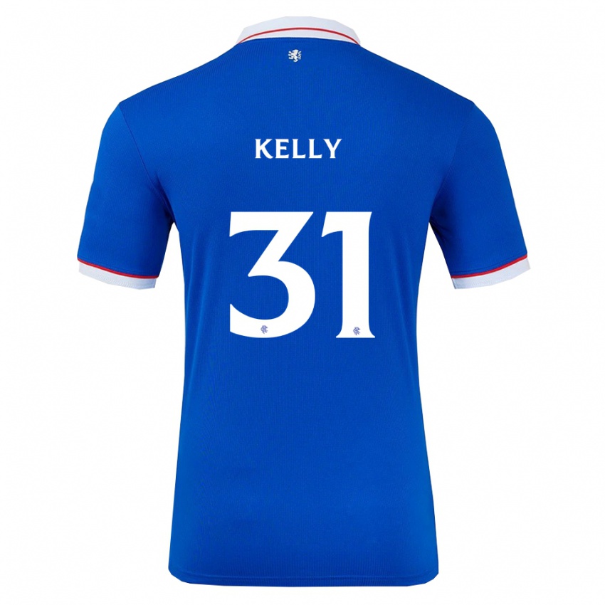 נשים ליאם קלי #31 כחול לבן ג'רזי ביתית 2025/26 חולצה קצרה