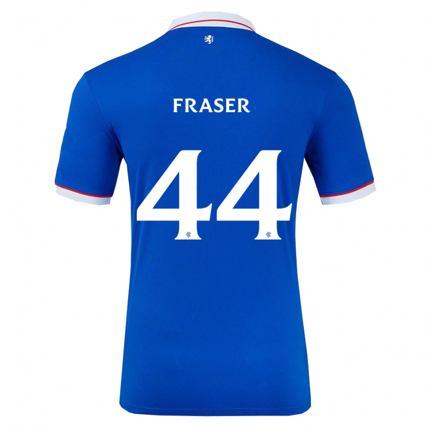 נשים Robbie Fraser #44 כחול לבן ג'רזי ביתית 2025/26 חולצה קצרה