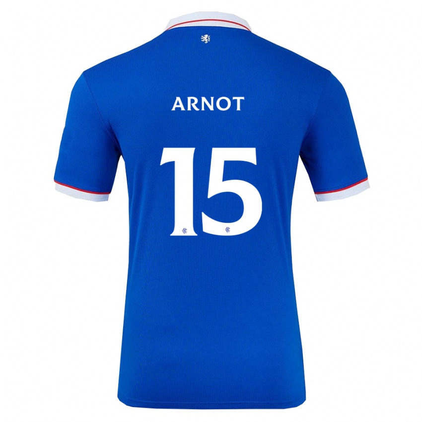 נשים ליזי ארנוט #15 כחול לבן ג'רזי ביתית 2025/26 חולצה קצרה